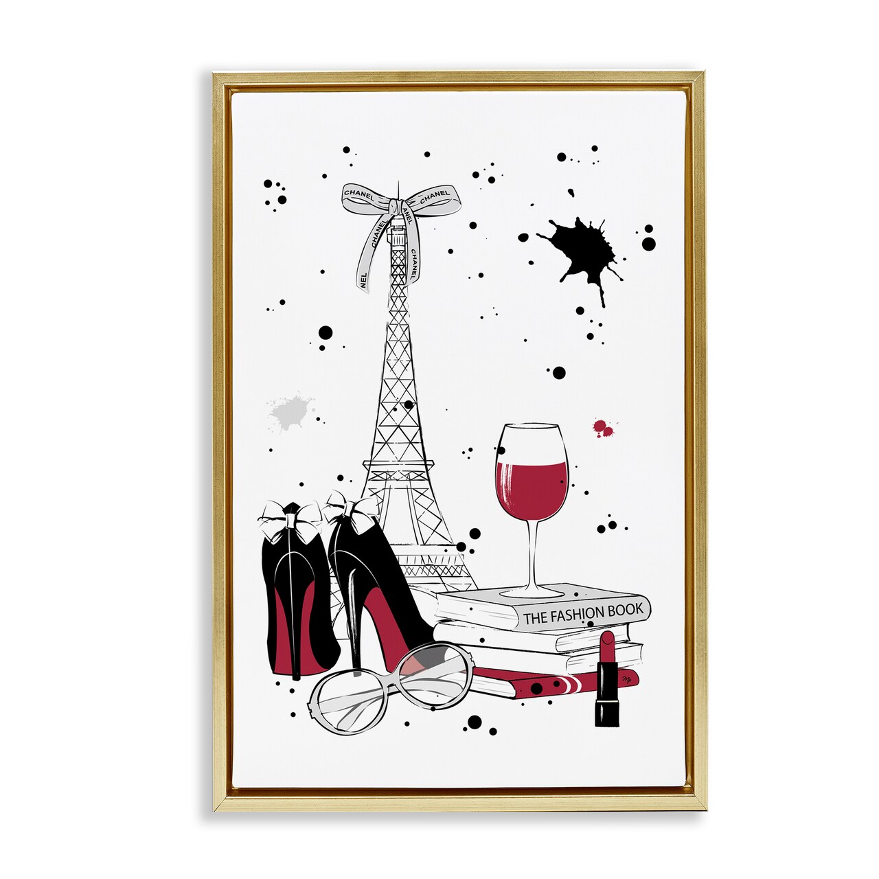 Stupell Industries Chic Glam Travel Essentials Floating Frame By Martina Pavlova